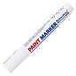 Маркер-краска лаковый (paint marker) 6 мм, БЕЛЫЙ, НИТРО-ОСНОВА, BRAUBERG PROFESSIONAL PLUS EXTRA, 151450 (арт. 151450)