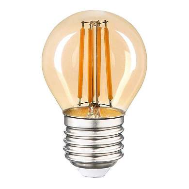 General филамент шар E27 7W 2700K 2K 45x76 (нитевидная) прозр. Золотая G45S-7-230- E27 661431 (арт. 828492)