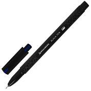 Ручка шариковая масляная BRAUBERG "BLACK PEN", СИНЯЯ, игольчатый узел 0,7 мм, линия письма 0,35 мм, 144325 (арт. 144325)