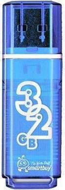Флэш-диск (флэшка) USB 32Gb SmartBuy Glossy Blue (SB32GBGS-B) (арт. 439658)