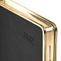 Ежедневник датированный 2027, А5, 148х218 мм, GALANT "Infinity Gold", под кожу, черный, 118066 (арт. 118066)