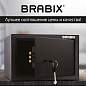 Сейф мебельный BRABIX "SF-200KL", 200х310х200 мм, ключевой замок, черный, 291144, S103BR211114 (арт. 291144)