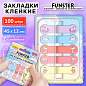 Закладки клейкие Z-сложения FUNSTER (ФАНСТЕР) "Единороги", 45х12 мм, 100 шт. (5 цветов х 20 листов), в диспенсере, 116703 (арт. 116703)