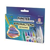 Фломастеры FUNSTER (ФАНСТЕР) "METALLIC" 8 цветов металлик, ударопрочный наконечник, 152630 (арт. 152630)