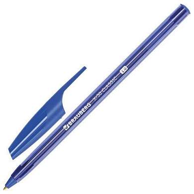 Ручка шариковая BRAUBERG X-30 CLASSIC, СИНЯЯ, пишущий узел 1 мм, линия письма 0,5 мм, 144331 (арт. 144331)