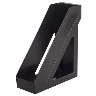 Лоток вертикальный для бумаг BRAUBERG "Basic", 265х100х285 мм, черный, 237009 (арт. 237009)