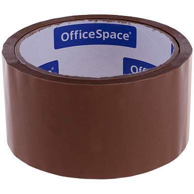 Клейкая лента упаковочная OfficeSpace, 48мм*40м, 38мкм, темная, ШК (арт. 205466)