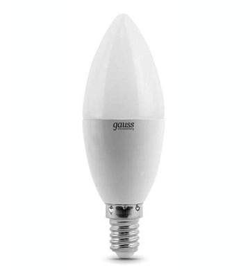 Gauss Elementary Свеча E14 6W(470lm) 6500K 6K 100x38 матовая, пластик/алюм. 33136 (арт. 641387)