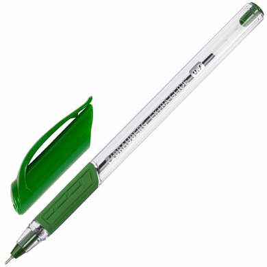 Ручка шариковая масляная BRAUBERG "Extra Glide GT", ЗЕЛЕНАЯ, трехгранная, узел 0,7 мм, линия письма 0,35 мм, 142921 (арт. 142921)