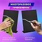 Табличка меловая настольная А5 (14,8x21 см), L-образная, вертикальная, ПВХ, ЧЕРНАЯ, BRAUBERG, 291293 (арт. 291293)