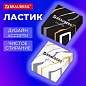 Ластик BRAUBERG "MARBLE", 34х34х11 мм, квадратный, экологичный ПВХ, ассорти, 272726 (арт. 272726)
