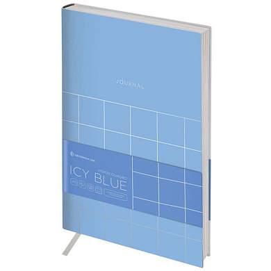 Ежедневник недатированный, А5, 136л., кожзам, Greenwich Line "Vision. Quadro. Icy blue", тон. блок, срез фольга (арт. 325292)