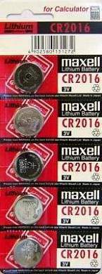 Элемент питания Maxell CR2016 BL5 (арт. 14255)