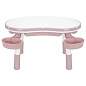 Стол детский трансформер 3 в 1 BRABIX KIDS CT-001, растущий, 2-8 лет, пластик, розовый, 533289 (арт. 533289)