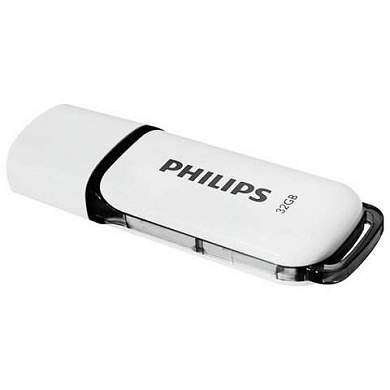 Флеш-диск 32 GB PHILIPS SNOW, разъем USB 2.0, черный, FM32FD70B/97 (арт. 514079)