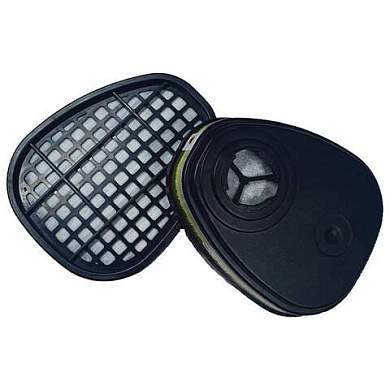 Фильтр противогазовый Jeta Safety 6541, комплект 2 шт., аммиак, органические и неорганические газы класса ABEK1 (арт. 610902)