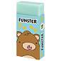 Ластик FUNSTER (ФАНСТЕР) "ANIMALS", 50х24х10 мм, прямоугольный, картонный держатель, экологичный ПВХ, ассорти, 272730 (арт. 272730)