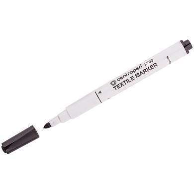 Маркер для ткани Centropen "Textile Marker 2739" черный, 1,8мм, картон (арт. 093452)