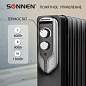 Обогреватель масляный SONNEN DFN-07BL, 1500 Вт, 7 секций, черный, 455310 (арт. 455310)