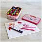 Набор для рисования Faber-Castell "Connector Ballerina" 33 фломастера+10 клипс+2 карты для раскрашивания (арт. 286213)