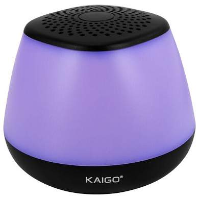 Колонка портативная KAIGO (КАЙГО) GE-3058, 3 Вт, Bluetooth, Micro SD, RGB, 514222 (арт. 514222)