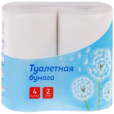 Бумага туалетная OfficeClean, 2-слойная, 4шт., 30м/рул., тиснение, белая (арт. 325787)