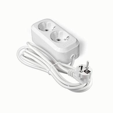 UNIVersal сет. удл. ПВС 3х0.75 2 роз.  3 м 10А земля У10-553 553-03 (арт. 240769)