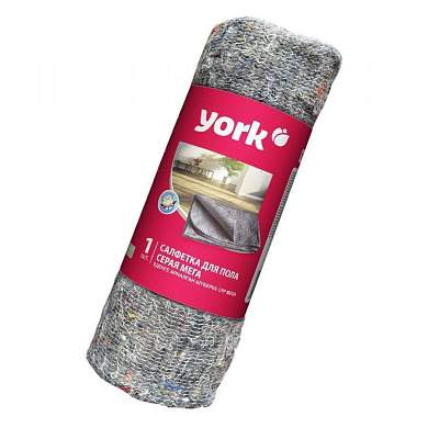 Салфетка для пола хлопковая серая в рулоне МЕГА YORK 260г/м2 (75х100 см),артикул 022320 (арт. 821870)