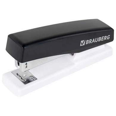 Степлер №24/6, 26/6 BRAUBERG "STYLE MAX", до 30 листов, черный, 272749 (арт. 272749)