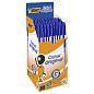 Ручка шариковая BIC "Cristal", СИНЯЯ, корпус прозрачный, узел 1 мм, линия письма 0,32 мм, 847898 (арт. 140053)