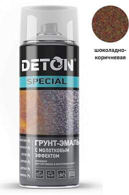 Грунт-эмаль аэрозоль 520мл молотковая ШОКОЛАДНО-КОРИЧНЕВАЯ арт.DTN-A70888 Deton Special (арт. 738534)