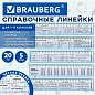Линейки пластиковые 20 см справочные BRAUBERG, НАБОР 5 шт., для 1-11 классов, пенал, 210893 (арт. 210893)