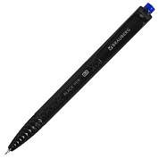 Ручка шариковая масляная автоматическая BRAUBERG "BLACK PEN RT", СИНЯЯ, игольчатый наконечник 0,7 мм, линия письма 0,35 мм, 144326 (арт. 144326)