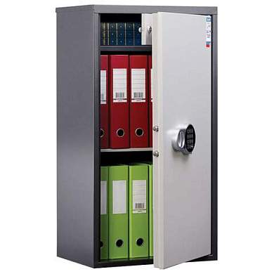 Шкаф металлический для документов AIKO "SL-87ТEL" ГРАФИТ, 870х460х340 мм, 21 кг, S10799090902 (арт. 291194)