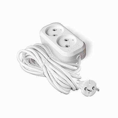 UNIVersal сет. удл. ПВС 2х0.75 2 роз.  5 м 6А У6-011M 011М-05 (арт. 240785)