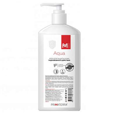 Крем защитный 1 л, M SOLO AQUA, гидрофобный, от масел, красок, смазок, извести, дозатор, 8776 (арт. 703850)