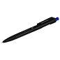 Ручка шариковая масляная автоматическая BRAUBERG "BLACK PEN RT", СИНЯЯ, игольчатый наконечник 0,7 мм, линия письма 0,35 мм, 144326 (арт. 144326)