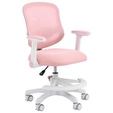 Кресло детское с подставкой для ног BRABIX KIDS "MG-215", сетка/ткань TW, розовое, 533311 (арт. 533311)