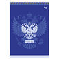 Блокнот А5 80л. на гребне BG "Россия", твердая подложка (арт. 385102)