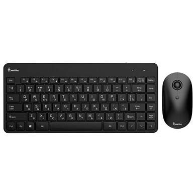 Набор беспроводной SMARTBUY 220349AG, клавиатура, мышь 2 кнопки + 1 колесо, черный, SBC-220349AG-K (арт. 514189)