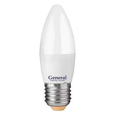 General свеча C37 E27 15W 6500K 6K 35х105 пластик/алюм GLDEN-CF-15-230-E27-6500 661100 (арт. 778683)