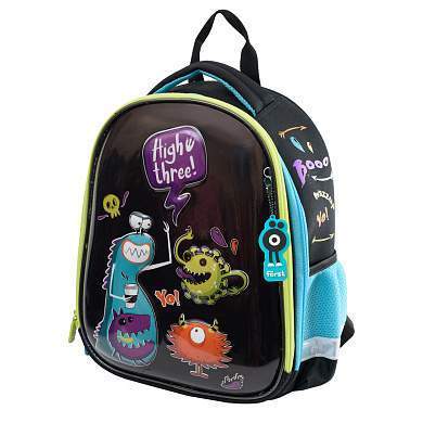 Ранец Först F-Glow "Monster party" 37*29,5*16см, 2 отделения, 2 кармана, анатомическая спинка (арт. 349578)