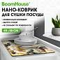 Коврик для сушки посуды NANO 40х50 см, ЦВЕТЫ, влаговпитывающий, нескользящий, BOOMHOUSE (БумХаус), 701166 (арт. 701166)