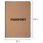 Обложка для паспорта, мягкий полиуретан, "PASSPORT", коричневая, STAFF, 238406 (арт. 238406)