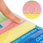 Салфетка из МИКРОФИБРЫ универсальная 40х40 см, КОМПЛЕКТ 4 шт., MULTI PRO COLOUR, 280 г/м2, LAIMA, 607793 (арт. 607793)