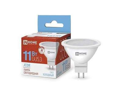 ASD/InHome VC MR16 GU5.3 220V 11W(990lm) 6500К 6K 51x50 (без пульсации) 4745 (арт. 702868)