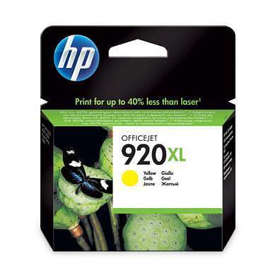Картридж струйный HP (CD974AE) Officejet 6000/6500/7000, №920, желтый, оригинальный, ресурс 700 стр. (арт. 360800)