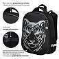 Ранец BRAUBERG SHINY, 2 отделения, с брелком, "Tiger", СВЕТЯЩИЙСЯ РИСУНОК, 38х28х14 см, 270698 (арт. 270698)