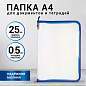 Папка для документов и тетрадей на молнии пластиковая BRAUBERG А4, 320х230 мм, прозрачная, 271713 (арт. 271713)