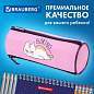 Пенал BRAUBERG, 3 отделения, нейлон, 21х7х7 см, "Lazy cat", 272306 (арт. 272306)